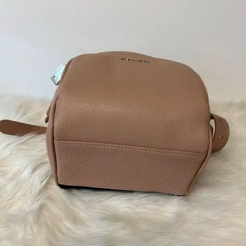 Furla Frida Mini backpack in Moonstone ( pale pink) with Rose Gold hardware New